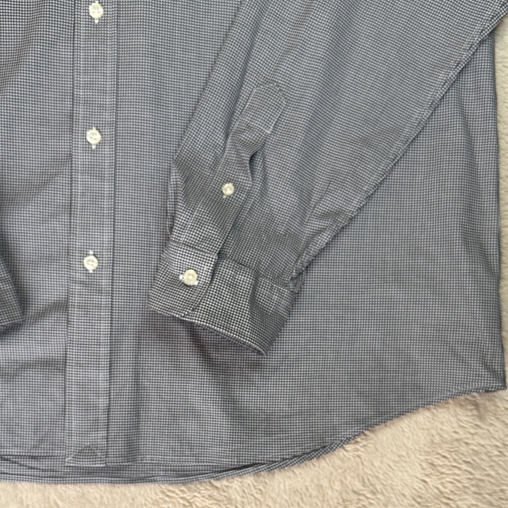 Ralph Lauren Men's Black and White Microcheck Button-Down Shirt sz XXL - Picture 8 of 11